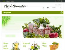 Tablet Screenshot of czech-cosmetics.com